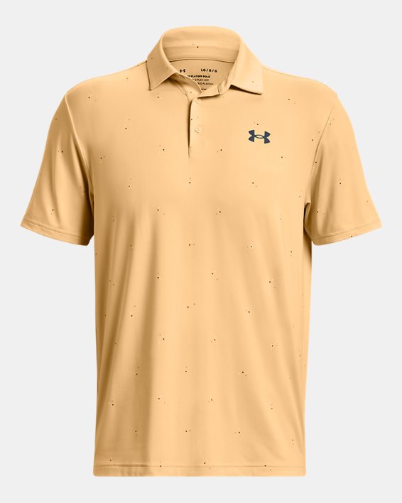 Men's UA Playoff 3.0 Printed Polo in Yellow image number 4